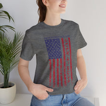 Load image into Gallery viewer, Independence Day July 4th 2024 USA Flag Unisex Jersey Short Sleeve Tee
