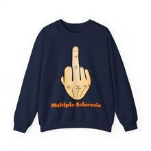 Load image into Gallery viewer, Middle Finger Multiple Sclerosis Unisex Heavy Blend™ Crewneck Sweatshirt
