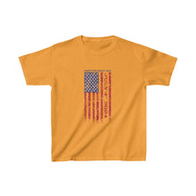 Load image into Gallery viewer, Independence Day July 4 2024 USA Flag Kids Heavy Cotton™ Tee
