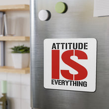 Load image into Gallery viewer, Attitude IS Everything red black Die-Cut Magnets
