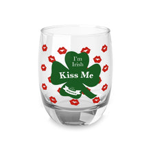 Load image into Gallery viewer, Kiss Me Im Irish St Patty’s Day Whiskey Glass
