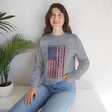 Load image into Gallery viewer, Independence Day USA Flag July 4th 2024 Unisex Heavy Blend™ Crewneck Sweatshirt
