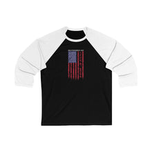 Load image into Gallery viewer, Independence Day USA Flag July 4th 2024 Unisex 3\4 Sleeve Baseball Tee
