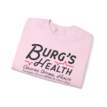 Load image into Gallery viewer, Health &amp; Wellness Crewneck Sweatshirt | Burg&#39;s Health | Fitness Gift, Cozy Unisex Sweatshirt, Wellness Apparel, Motivational Wear
