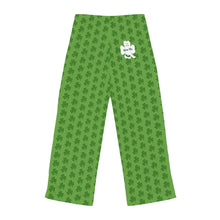 Load image into Gallery viewer, Kiss Me Im Irish St Pattys Day Womens Green Pajama Pants
