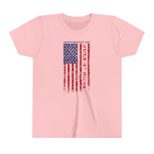 Load image into Gallery viewer, Independence Day USA Flag July 4th 2024 Youth Short Sleeve Tee
