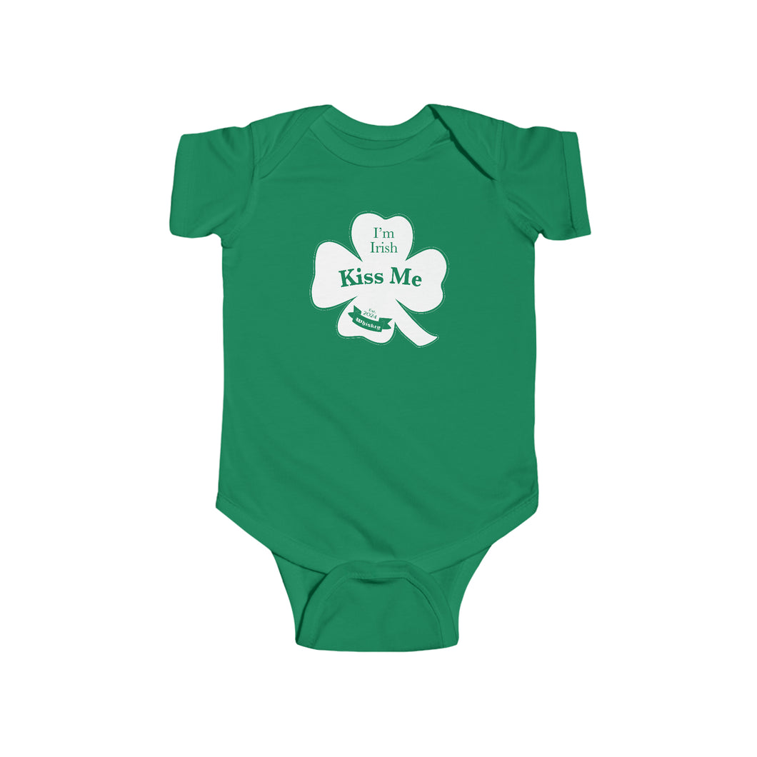 Kiss Me Im Irish Infant Fine Jersey Bodysuit