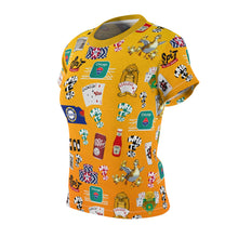 Load image into Gallery viewer, What’s Wild Fun Graphic Women&#39;s Cut &amp; Sew Tee for parties or card night
