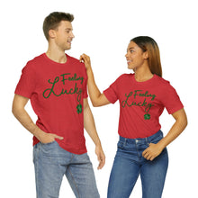 Load image into Gallery viewer, Feeling Lucky 2024 St Patricks Day Unisex Jersey Short Sleeve Tee
