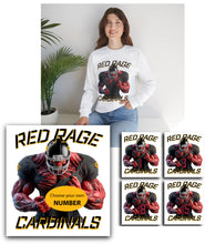 Load image into Gallery viewer, Cardinals Red Rage Personalized Unisex Sweatshirt
