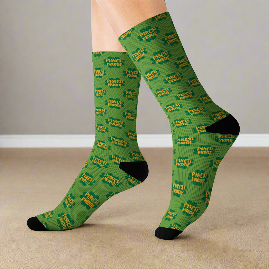 Pinch Proof St Pattys Day Sublimation Socks