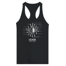 Load image into Gallery viewer, ISNR Neuroregulation Disciplines Women&#39;s Ideal Racerback Tank | Next Level 1533 Royal blue or Black
