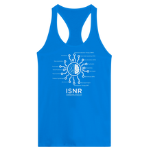 Load image into Gallery viewer, ISNR Neuroregulation Disciplines Women&#39;s Ideal Racerback Tank | Next Level 1533 Royal blue or Black
