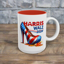 Load image into Gallery viewer, Harris Walz 2024 Accent Coffee Mug (11, 15oz)
