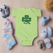 Load image into Gallery viewer, Kiss Me Im Irish Infant Fine Jersey Bodysuit
