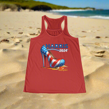 Load image into Gallery viewer, Harris for President 2024 Women&#39;s Flowy Racerback Tank
