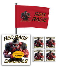 Load image into Gallery viewer, Cardinals Red Rage Flag Red
