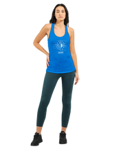 Load image into Gallery viewer, ISNR Neuroregulation Disciplines Women&#39;s Ideal Racerback Tank | Next Level 1533 Royal blue or Black
