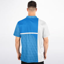 Load image into Gallery viewer, Golf Ball Blue &amp; White Polo Shirt - AOP
