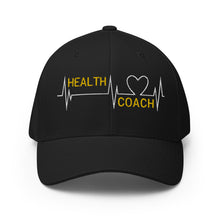 Load image into Gallery viewer, Health Coach Heartbeat discipline equals freedom Flex Fit Structured Twill Cap
