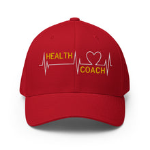 Load image into Gallery viewer, Health Coach Heartbeat discipline equals freedom Flex Fit Structured Twill Cap
