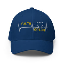 Load image into Gallery viewer, Health Coach Heartbeat discipline equals freedom Flex Fit Structured Twill Cap
