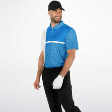 Load image into Gallery viewer, Golf Ball Blue &amp; White Polo Shirt - AOP
