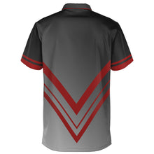 Load image into Gallery viewer, Golf V Red &amp; Black Polo Shirt - AOP
