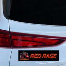 Load image into Gallery viewer, Cardinals Red Rage Personalized Black Bumper Stickers
