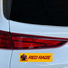 Load image into Gallery viewer, Cardinals Red Rage Personalized Yellow Bumper Stickers
