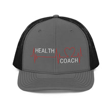 Load image into Gallery viewer, Health Coach Heartbeat Trucker Cap
