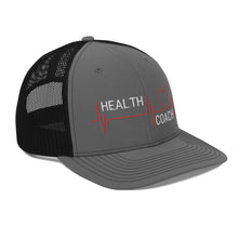 Load image into Gallery viewer, Health Coach Heartbeat Trucker Cap
