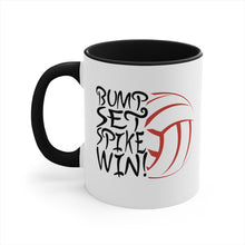 Load image into Gallery viewer, Bump Set Spike Win Accent Coffee Mug, 11oz
