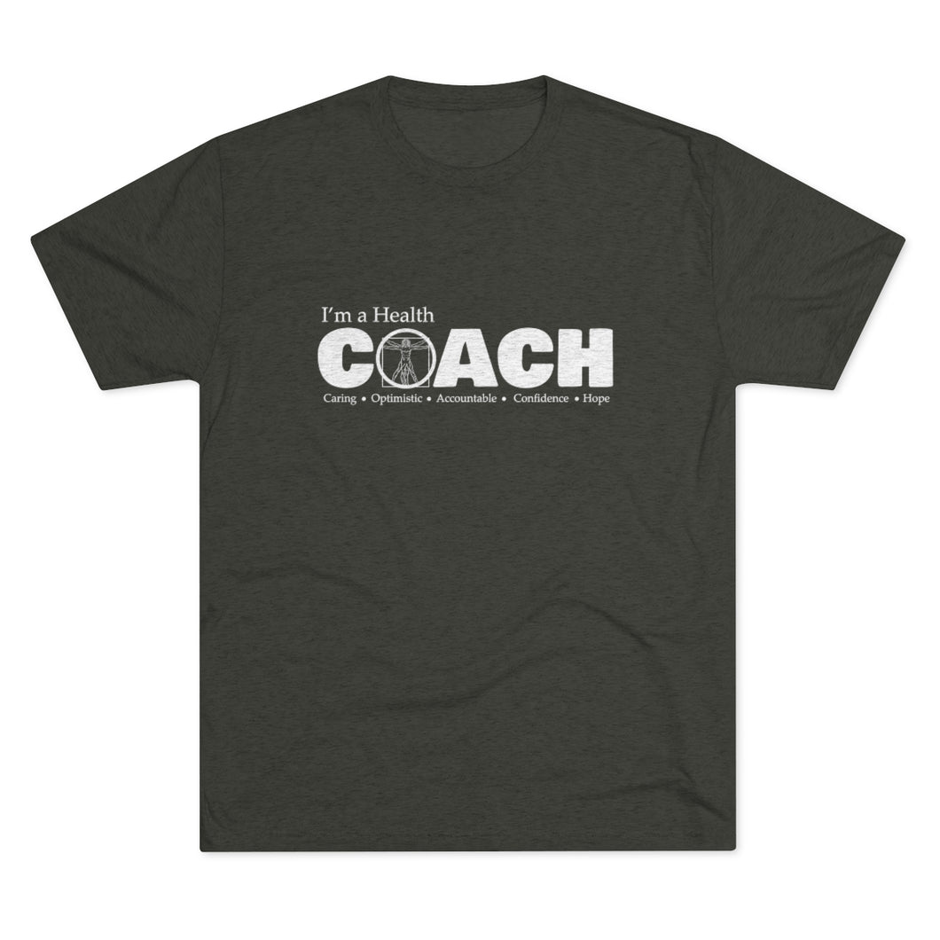 Health Coach Men's Tri-Blend Crew Tee