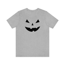 Load image into Gallery viewer, Halloween Pumpkin Face Unisex Jersey Short Sleeve Tee
