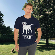 Load image into Gallery viewer, Labrador Retriever Dad Soft Unisex Jersey Short Sleeve Tee
