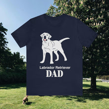 Load image into Gallery viewer, Labrador Retriever Dad Soft Unisex Jersey Short Sleeve Tee

