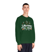 Load image into Gallery viewer, Merry Christmas Antlers Candy Canes Snowflake Unisex NuBlend® Crewneck Sweatshirt
