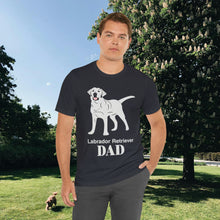 Load image into Gallery viewer, Labrador Retriever Dad Soft Unisex Jersey Short Sleeve Tee
