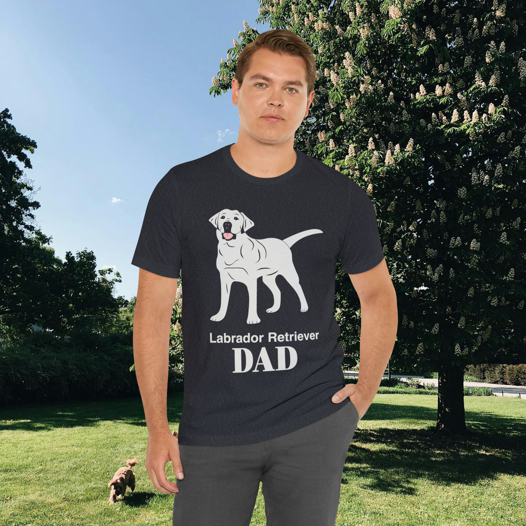 Labrador Retriever Dad Soft Unisex Jersey Short Sleeve Tee