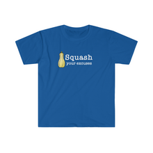 Load image into Gallery viewer, Squash your Excuses Unisex Softstyle T-shirt
