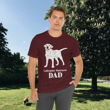 Load image into Gallery viewer, Labrador Retriever Dad Soft Unisex Jersey Short Sleeve Tee
