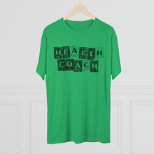 Load image into Gallery viewer, Health Coach Grunge Panels Motivational Men&#39;s Tri-Blend Crew Tee
