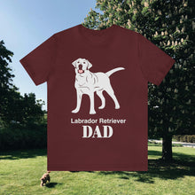 Load image into Gallery viewer, Labrador Retriever Dad Soft Unisex Jersey Short Sleeve Tee
