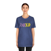 Load image into Gallery viewer, XOXO Kiss Me Be Mine Sweetheart Candy Valentines Day Unisex Jersey Short Sleeve Tee
