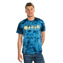 Load image into Gallery viewer, Playa Encanto 5 Shells Tie-Dye Tee, Crystal
