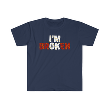 Load image into Gallery viewer, I’m Broken Kentsugi Style Motivation Unisex Softstyle T-Shirt
