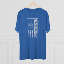 Load image into Gallery viewer, Transformational Health Coach Flag Unisex Tri-Blend Crew Tee
