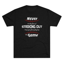 Load image into Gallery viewer, Striking Out Men&#39;s Tri-Blend Crew Tee
