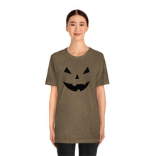 Load image into Gallery viewer, Halloween Pumpkin Face Unisex Jersey Short Sleeve Tee
